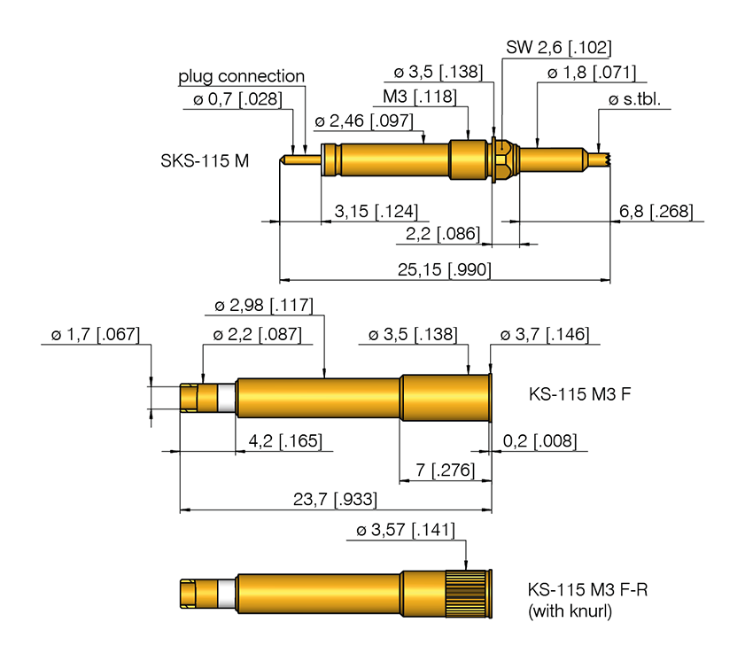 Switching probe SKS-115 302 200 A 1502 M Item | INGUN